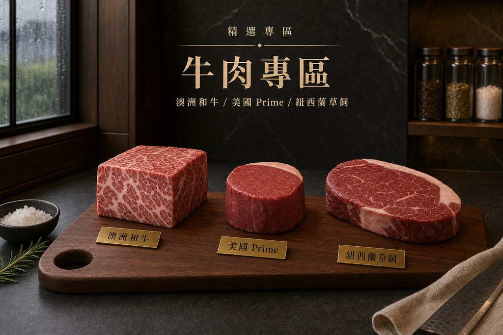 冷凍牛排與高級肉品